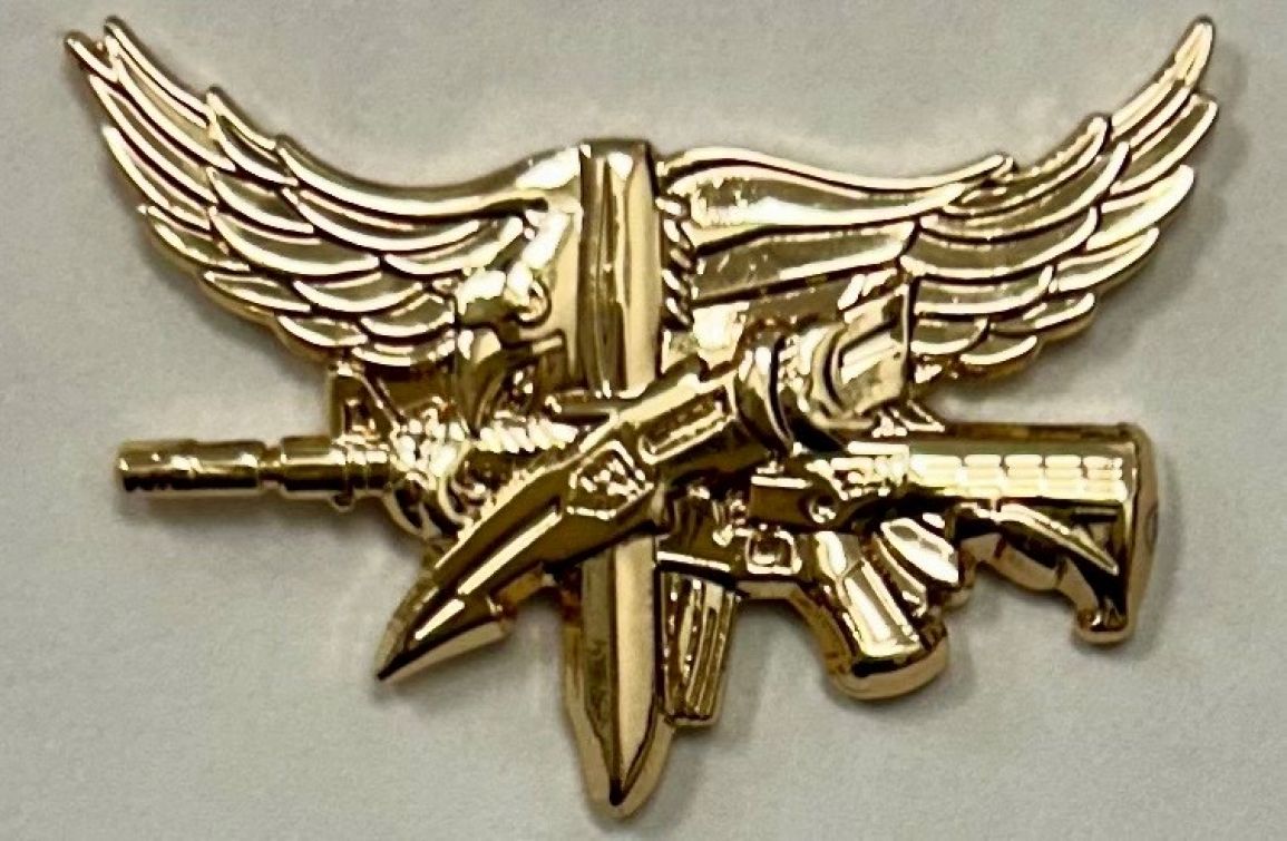 SWAT OPERATOR BASIC PIN - POLISHED BRASS.